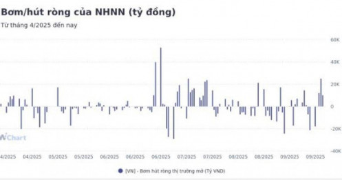 Tuần qua, NHNN bơm ròng hơn 29.300 tỷ đồng