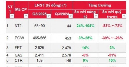SSI ước tính lợi nhuận của 42 doanh nghiệp "hot" quý 3: Một DN có thể tăng trưởng đột biến hơn 1.500% trong quý 3