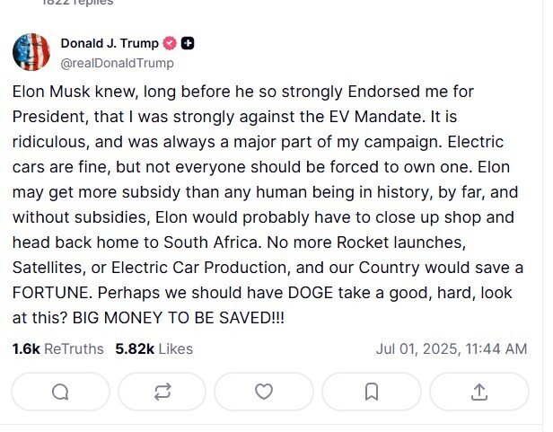 TT Trump muốn điều tra Elon Musk?