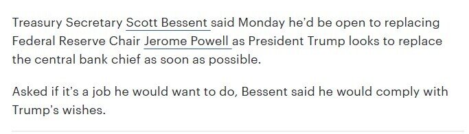 Bộ trưởng Tài chính Mỹ sẽ làm Chủ tịch Fed?