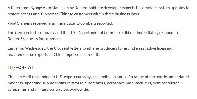 Mỹ bất ngờ gỡ bỏ lệnh cấm phần mềm chip: Tín hiệu xuống thang để hạ nhiệt căng thẳng với Trung Quốc?