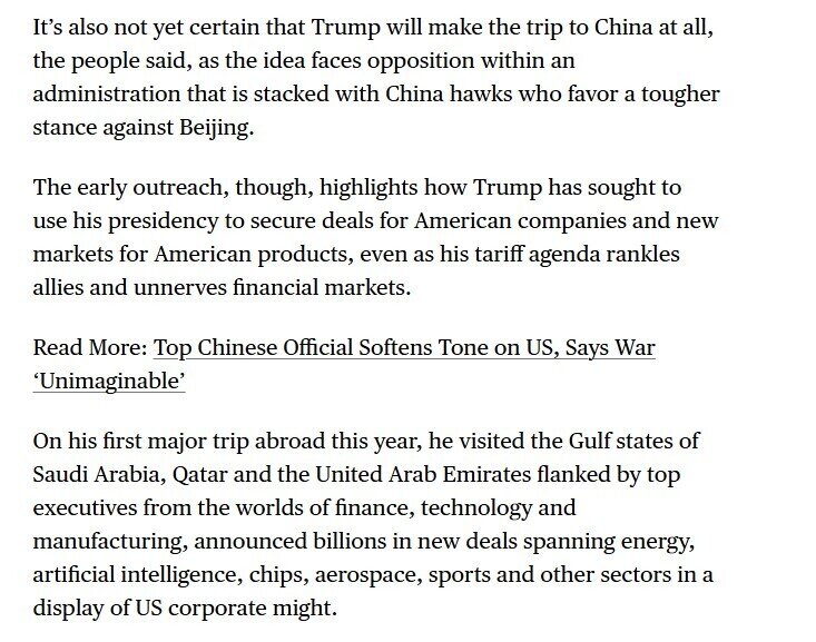 Ông Trump có thể sẽ tới thăm Trung Quốc với dàn CEO đình đám tháp tùng