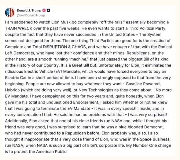 Elon Musk nói Đảng America Party sẽ ủng hộ Bitcoin