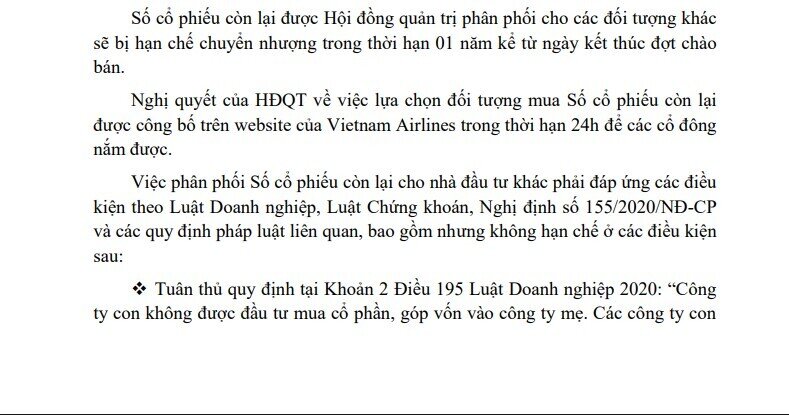 HVN được cấp phép chào bán 900 triệu cổ phiếu