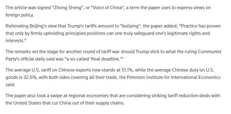 Trung Quốc cảnh báo ông Trump về thuế quan