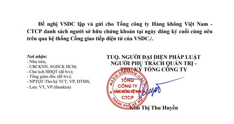 HVN được cấp phép chào bán 900 triệu cổ phiếu