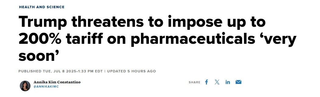 Ông Trump sắp áp thuế dược phẩm, có khả năng lên đến 200%