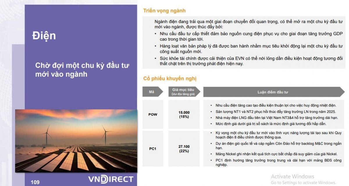 Nên đầu tư cổ phiếu điện nào trong 6 tháng cuối năm?