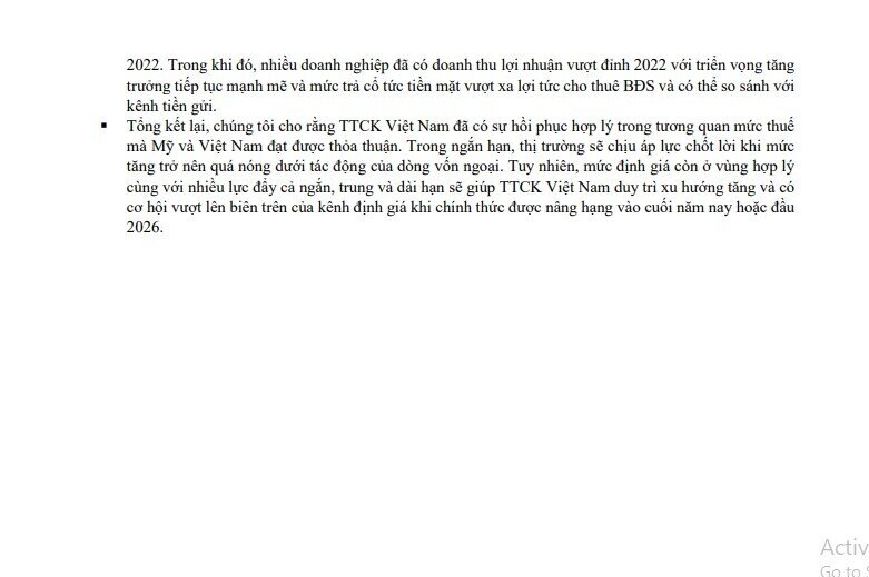 Sau giai đoạn nhiễu động, cơ hội tích lũy đang mở ra với TTCK Việt