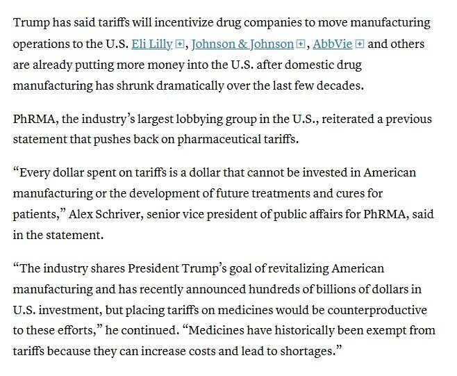 Ông Trump sắp áp thuế dược phẩm, có khả năng lên đến 200%