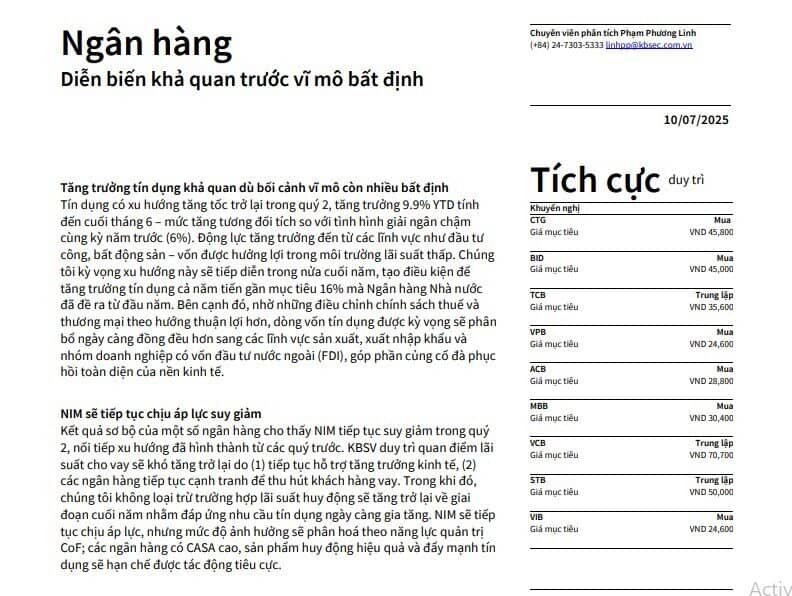 Cổ phiếu ngân hàng nào đang hấp dẫn để giải ngân?