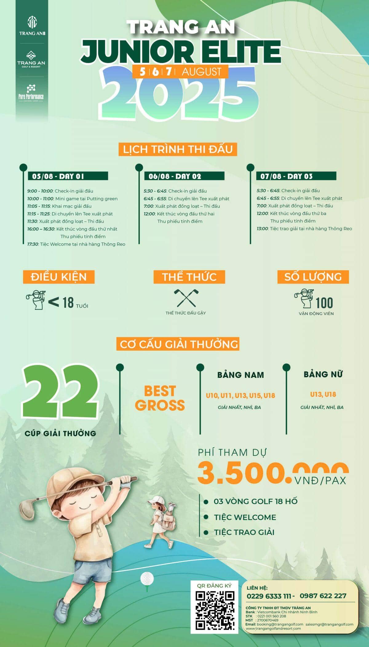 Sắp khởi tranh Giải đấu Trang An Junior Elite 2025 - Dream loud, Grow proud