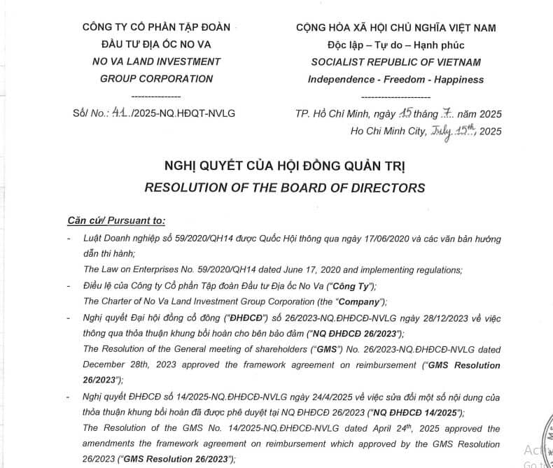 Novaland họp ĐHCĐ bất thường: Số nợ 2.645 tỷ đồng của 2 công ty liên quan ông Bùi Thành Nhơn sẽ được hoán đổi thành cổ phiếu