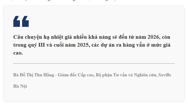 Giá nhà giảm là câu chuyện của 2026 trở đi