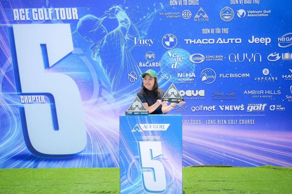 Golfer Nguyễn Thu Ngân ( Gross 73) vô địch giải ACE Golf Tour – Chapter 5