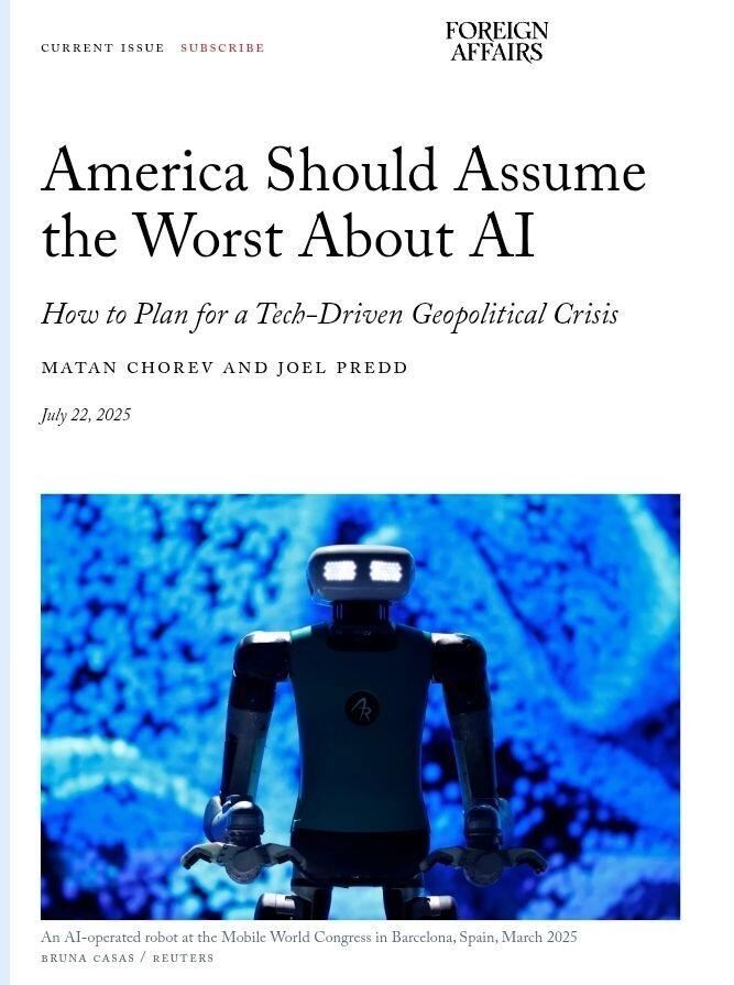 Mỹ cần giả định tình huống xấu nhất về AI