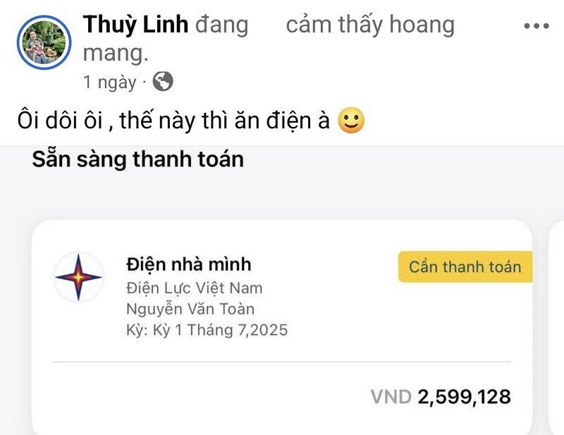Hoá đơn tiền điện tăng gấp 3 khiến nhiều nhà “ngã ngửa”