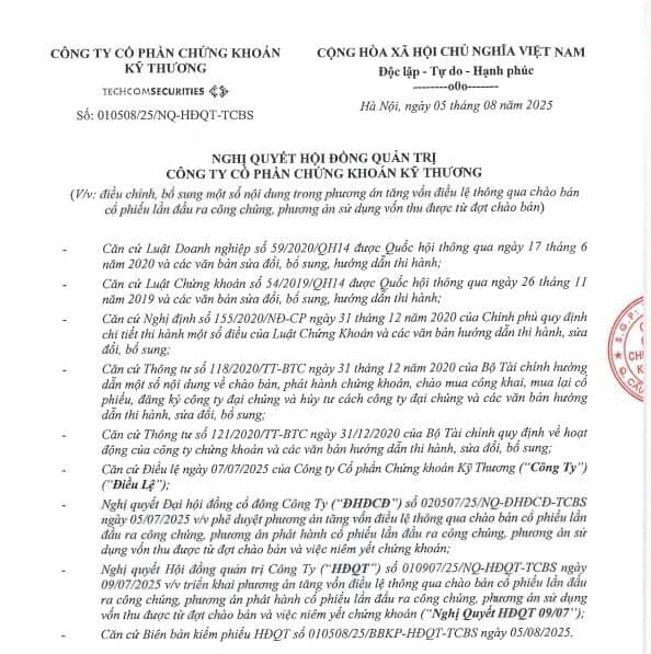 TCBS công bố định giá thương vụ IPO ‘bom tấn’, sắp trở thành Top 1 vốn hóa ngành chứng khoán
