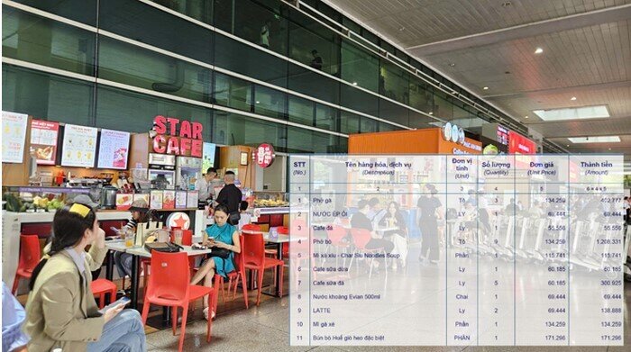 Ấm ức khi phải ăn uống tại sân bay