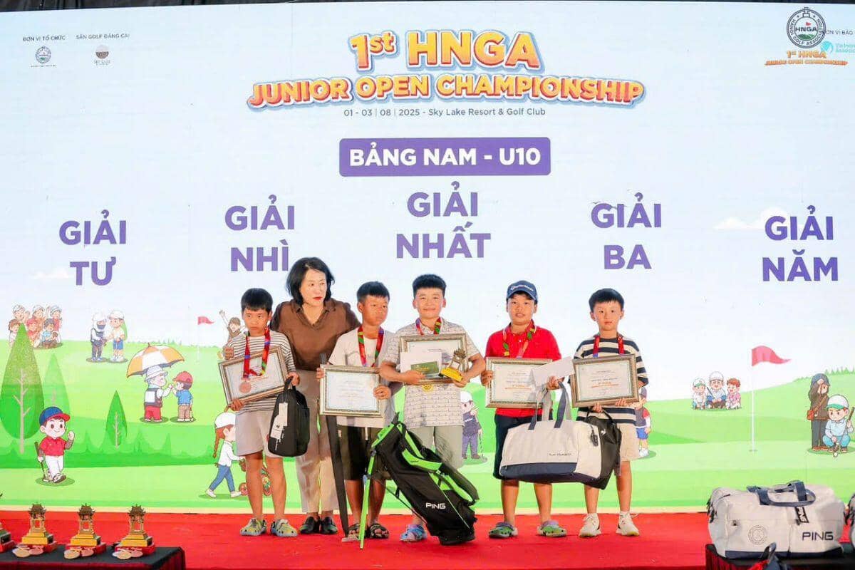 Nguyễn Trọng Hoàng vô địch giải 1st HNGA Junior Open Championship 2025