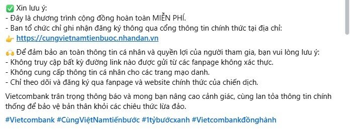 VCB, TCB, VPB...đồng loạt phát cảnh báo mới