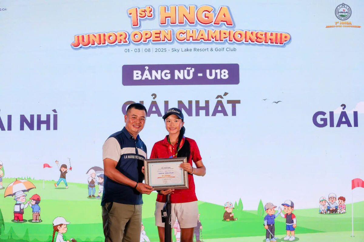 Nguyễn Trọng Hoàng vô địch giải 1st HNGA Junior Open Championship 2025