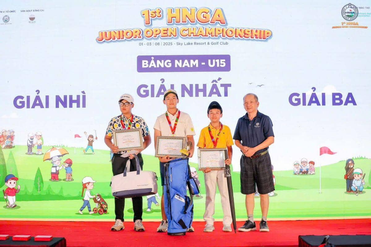 Nguyễn Trọng Hoàng vô địch giải 1st HNGA Junior Open Championship 2025