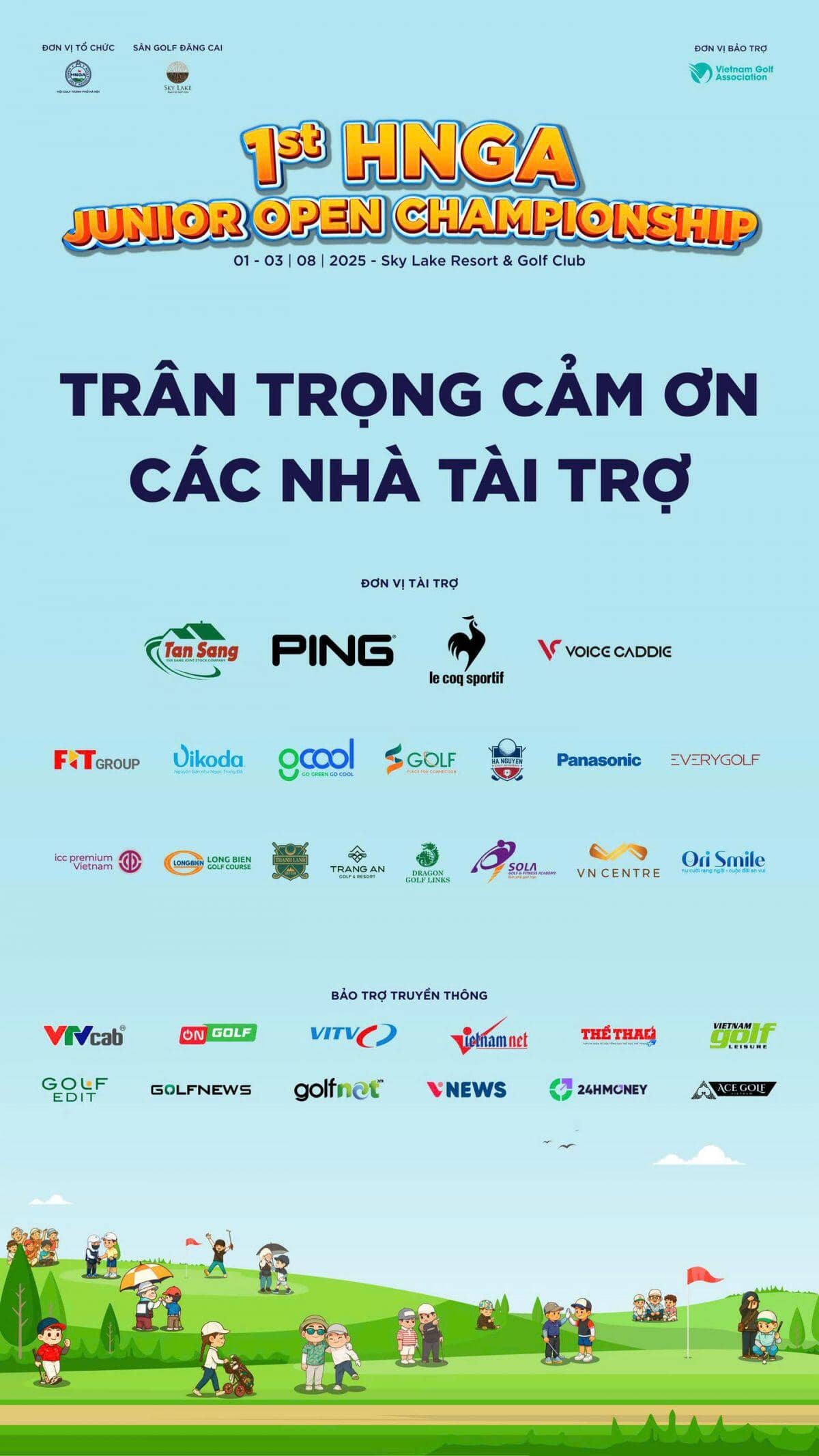 Nguyễn Trọng Hoàng vô địch giải 1st HNGA Junior Open Championship 2025