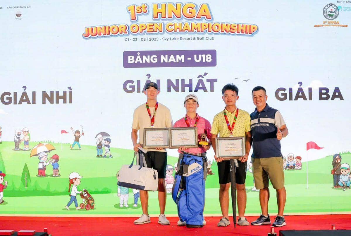 Nguyễn Trọng Hoàng vô địch giải 1st HNGA Junior Open Championship 2025