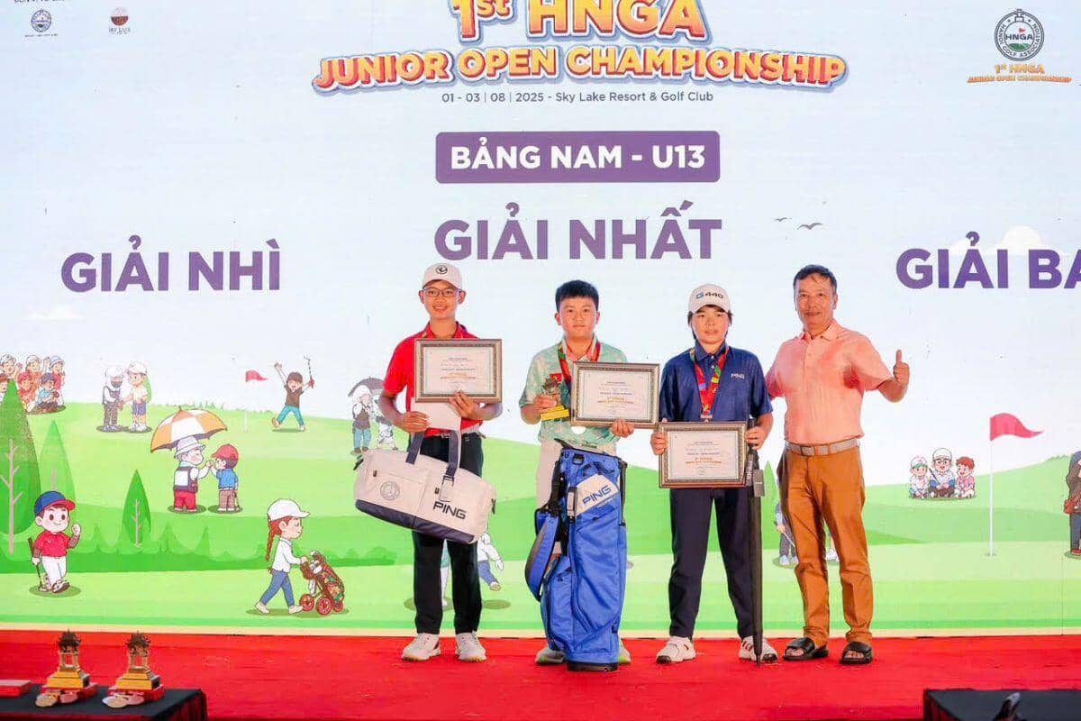 Nguyễn Trọng Hoàng vô địch giải 1st HNGA Junior Open Championship 2025