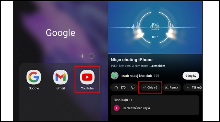 Hướng dẫn tải nhạc YouTube làm nhạc chuông nhanh chóng