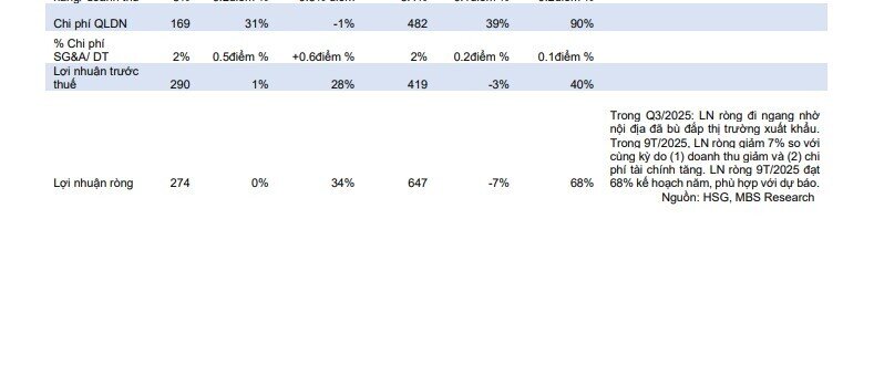 MBS Research nâng dự báo lợi nhuận HSG, giá cổ phiếu được kỳ vọng tăng mạnh