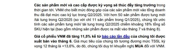 Cổ phiếu VNM được khuyến nghị mua, tiềm năng tăng giá hơn 7%