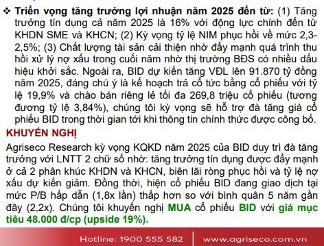 Mã mã ngân hàng được khuyến nghị mua, kỳ vọng tăng 18%