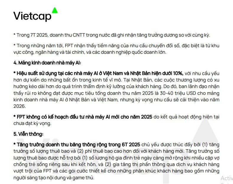 FPT điều chỉnh giảm kế hoạch tăng trưởng lợi nhuận năm 2025 xuống 18-19%