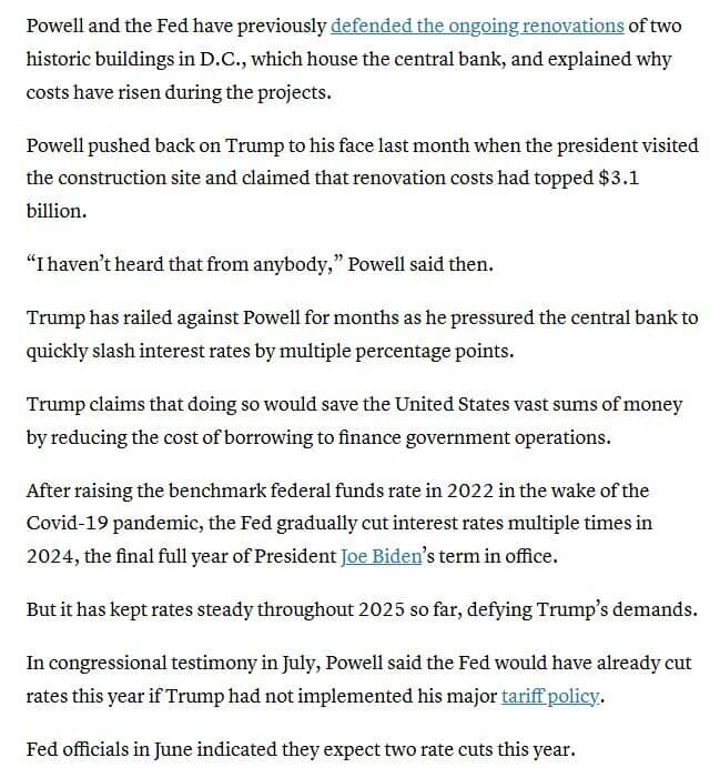 Ông Trump đe dọa kiện Chủ tịch Fed Jerome Powell