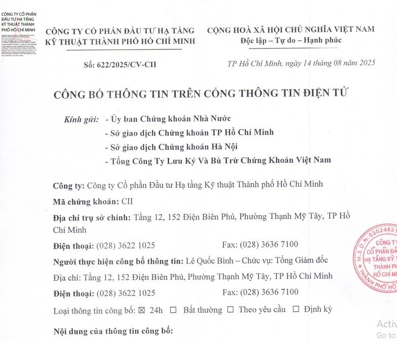 CII nói gì khi cổ phiếu "phi như tên lửa" sau 4 tháng