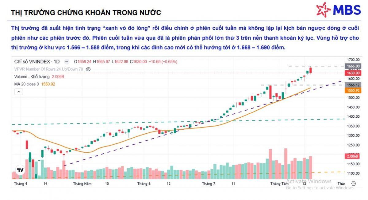 MBS cảnh báo trạng thái 'chỉ số một đằng, danh mục một nẻo'