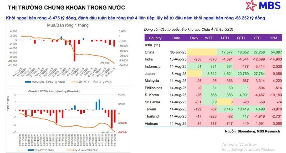 MBS cảnh báo trạng thái 'chỉ số một đằng, danh mục một nẻo'