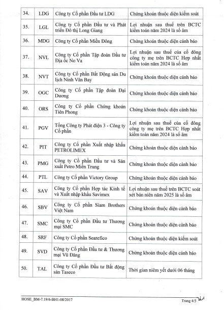 Danh sách cắt margin trên HSX nâng lên 65 mã với loạt tên 'hot' NVL, HAG, BCG...