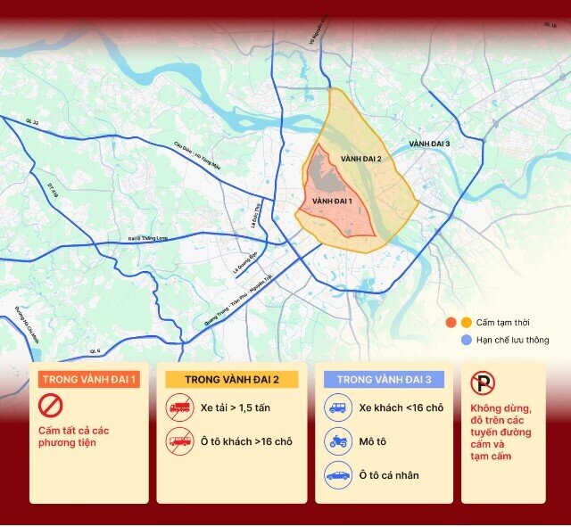 Công an Hà Nội phát thông báo mới tới tất cả người tham gia giao thông từ 11h30 ngày mai