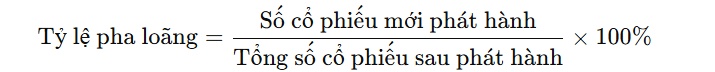 Cách tính tỷ lệ pha loãng cổ phiếu từ A-Z và ảnh hưởng thực tế