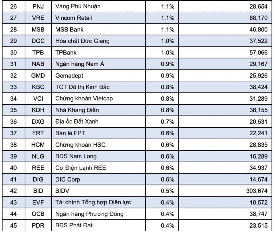 Dự báo top 5 cổ phiếu trong hai chỉ số sắp ra mắt