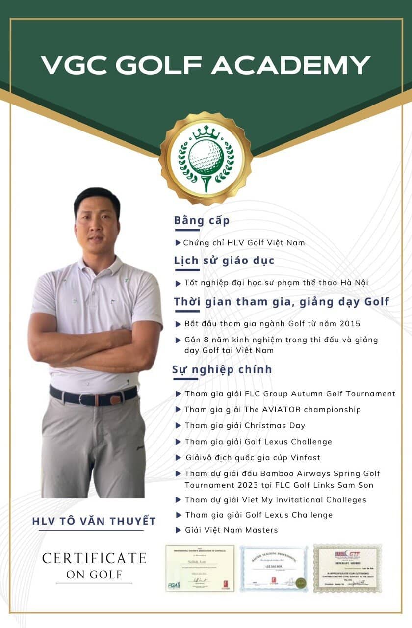 HLV Tô Văn Thuyết: "Khóa học HLV của VGA có ý nghĩa rất lớn đối với sự nghiệp golf của cá nhân tôi"