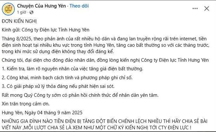 Mạng xã hội ồn ào nghi ngờ hóa đơn tiền điện, EVNNPC nói chưa nhận được phản ánh tăng bất thường