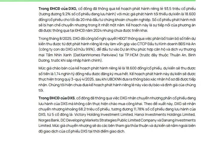 Doanh số bán hàng của DXG sẽ vượt 40.000 tỷ đồng giai đoạn 2025 - 2027