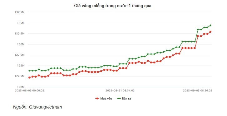 Vàng miếng vượt 134 triệu đồng/lượng, chuyên gia khuyến cáo không nên FOMO, cẩn trọng kênh bạc