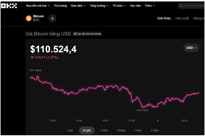Thị trường tiền số hôm nay, 5-9: Bitcoin, Ethereum, BNB đồng loạt lao dốc