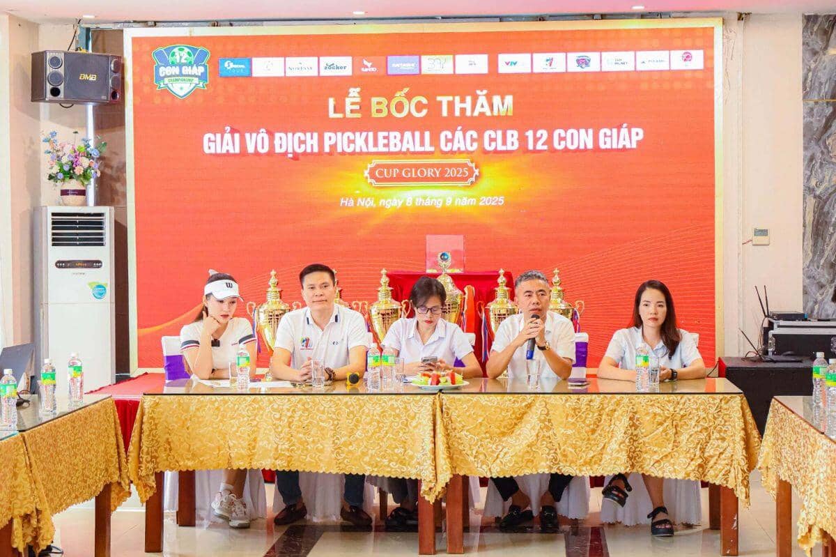 Giải Vô địch Pickleball các CLB 12 Con giáp - Cup Glory 2025: Công bố kết quả bốc thăm, chia bảng đấu minh bạch và đầy tính cạnh tranh