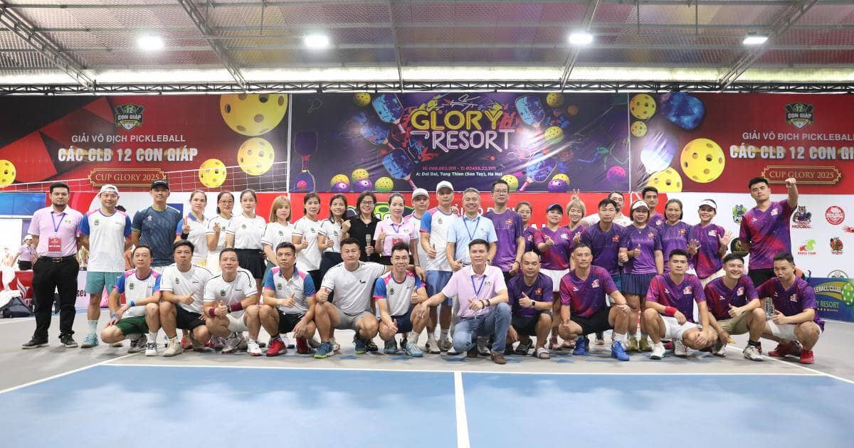 CLB  tuổi Tý xuất sắc giành ngôi Vô địch Pickleball các CLB 12 Con giáp - Cup Glory 2025